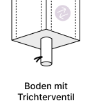 BigBags Boden mit Trichterventil